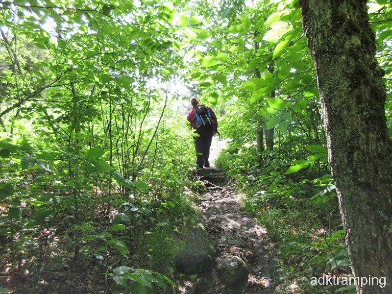 Danie stepping out onto the summit ledge