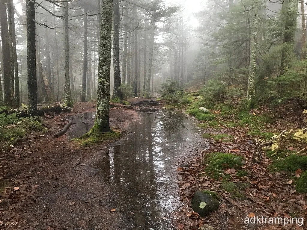 Flat area before the steep