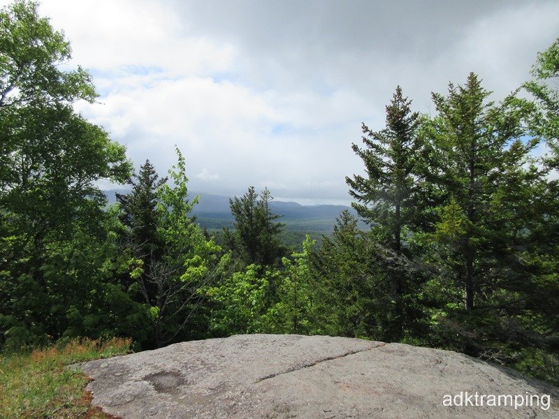 Views of Ampersand mtn in the distance