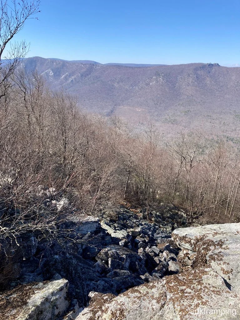 Views west, looking down